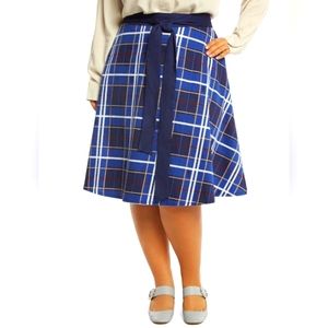 Doctor Who Plaid Skirt Plus Size